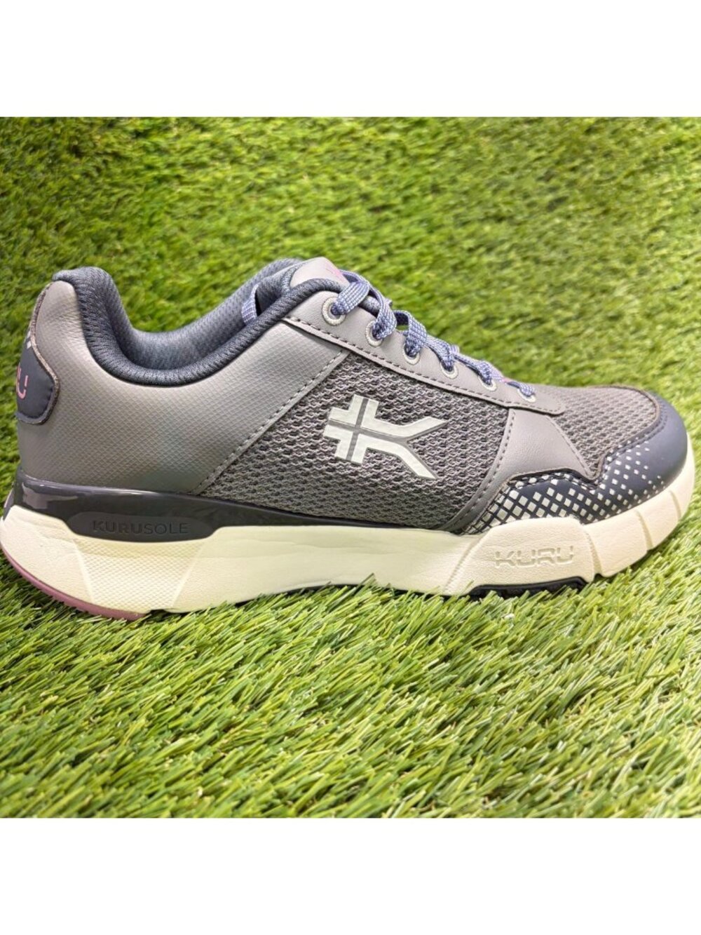 Kuru Quantum 2.0 Womens Size 8.5D Gray Purple Athletic Running Shoes Sneakers
